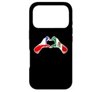 Mexico Chile Flag Mexican Chilean Heart Case for iPhone 17 Pro