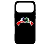 Mexico Chile Flag Mexican Chilean Heart Case for iPhone 17 Pro Max