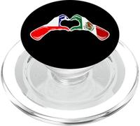 Mexico Chile Flag Mexican Chilean Heart PopSockets PopGrip for MagSafe