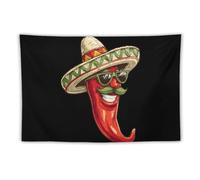 Mexico Chili Pepper Tapestry Wall Hanging Tapestries 60"x90"