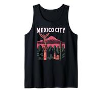 Mexico City CDMX Retro Angel Travel Architecture Ciudad Mex Tank Top