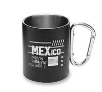 Mexico City Mexico Metal Cup Carabiner Handle, Camping Mug