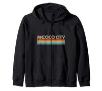 Mexico City Mexico Retro Holiday Souvenirs Vacation Zip Hoodie