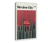 Mexico City Tourism Poster Canvas Poster Bedroom Decor Landscape Office Room Decor Gift 08x12inch(20x30cm)