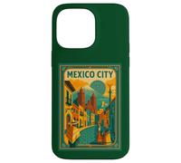 Mexico City Vintage Retro Travel Poster Design Case for iPhone 14 Pro Max