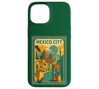 Mexico City Vintage Retro Travel Poster Design Case for iPhone 15