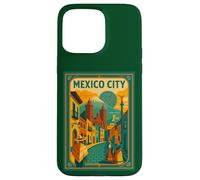 Mexico City Vintage Retro Travel Poster Design Case for iPhone 15 Pro Max