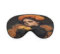 Mexico Dia De Los Muertos Comfortable Sleep Mask with Adjustable Strap Soft Eyeshade for Night Sleeping Flight Nap Travel