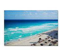 Mexico Dolphins Beach Cancun Jigsaw Puzzle 1000 Piece Game Artwork Travel Souvenir 70x50cm