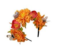 Mexico Festival Flower Hairhoop For Female Wedding Bride Hairband Costume Headpiece For Theme Party Holiday Accessory