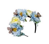 Mexico Festival Flower Hairhoop For Female Wedding Bride Hairband Costume Headpiece For Theme Party Holiday Accessory