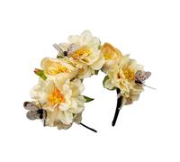 Mexico Festival Flower Hairhoop For Female Wedding Bride Hairband Costume Headpiece For Theme Party Holiday Accessory