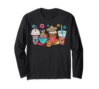 Mexico Fiesta Coffe Cups Patriotic Mexicans Independence Day Long Sleeve T-Shirt