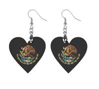 Mexico Flag Artistic Wooden Earrings Pendant Vintage Earring Hooks Trendy Vacation Dangle Boho Eardrop Love