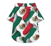 Mexico Flag Cute Dog Shirt Soft Cozy Pet T-Shirts Pullover Cat Clothes