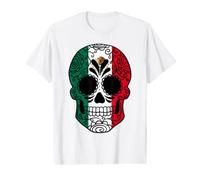 Mexico Flag Gift Sugar Skull Mexican Value Graphic T-Shirt