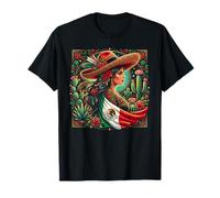 Mexico Flag Mexican Heritage Siesta Pride Viva Mexico T-Shirt