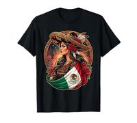 Mexico Flag Mexican Heritage Siesta Pride Viva Mexico T-Shirt
