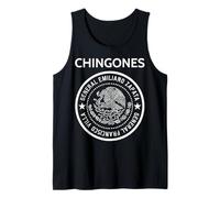 Mexico Flag Mexican Hispanic Siesta Pride Vintage, Chingones Tank Top