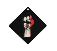 Mexico Flag Nation Spirit Cute Car Air Fresheners Long Lasting Scent Car Mirror Hanging Scented Cards Tablets Rhombus
