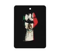 Mexico Flag Nation Spirit Cute Car Air Fresheners Long Lasting Scent Car Mirror Hanging Scented Cards Tablets Square