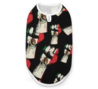 Mexico Flag Nation Spirit Cute Dog Shirt Sleeveless Soft Breathable Pet Apparel Tank Top Summer Cool M