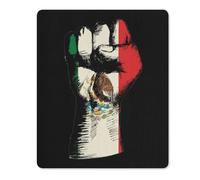 Mexico Flag Nation Spirit Fashion Gaming Mouse Pad Rubber Base Non-Slip Square Mousepad Office Home 18 * 22cm