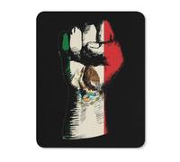 Mexico Flag Nation Spirit Fashion Gaming Mouse Pad Rubber Base Non-Slip Square Mousepad Office Home 20 * 25cm