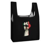 Mexico Flag Nation Spirit Reusable Grocery Bags Shopping Large Capacity Washable Foldable Tote Bag Fits in Pocket
