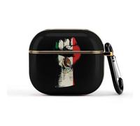 Mexico Flag Nation Spirit Trendy Bluetooth Earbuds Protector with Keychain Wireless Earbud Case Covers Compatible with Airpods 3