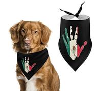 Mexico Flag Palm Dog Bandanas Triangle Dog Bibs Cute Pet Scarf Kerchief for Small Medium Large Pet