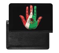 Mexico Flag Palm Passport Holder Cover Wallet Travel Leather Passport Case for Women Men
