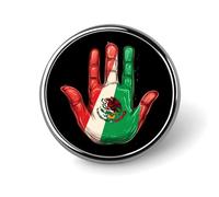 Mexico Flag Palm Round Badge Cute Brooch Pins Button Badges for Backpack Jackets Hats Decor