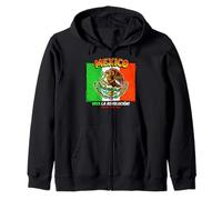 Mexico Flag Pop Art National Pride Eagle Viva La Revolucion Zip Hoodie