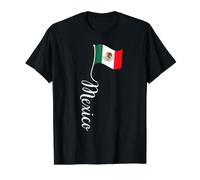 Mexico Flag Signature Mexican Flag Pole for Mexicans Value Graphic T-Shirt, Men, Black, S