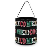 Mexico Flag Symbol Halloween Candy Tote Tricking Or Treating Bag Pumpkin Easter Eggs Bucket Best Party Gifts