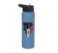 Mexico Gen Z Protest Against Corruption Mexican Flag Resist Stainless Steel Insulated Water Bottle