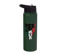 Mexico Gen Z Protest Against Corruption Mexican Flag Resist Stainless Steel Insulated Water Bottle