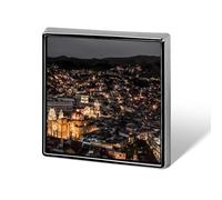 Mexico Guanajuato Architecture Square Enamel Brooch Pin Button Badges Decoration Hat Clothing Bag Accessories Gift Crafts