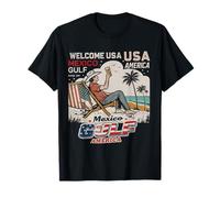 Mexico Gulf America USA American Flag America Retro Vintage T-Shirt