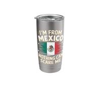Mexico I'm from Mexico Nothing Can Scare Me Stainless Steel Insulated Tumbler
