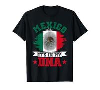 Mexico It's in My DNA Hispanic Heritage Month Mexican Flag T-Shirt