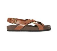 Mexico Leather Sandals Cognac 36EU
