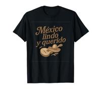 México Lindo y Querido Classic Mexican Guitar and Sombrero T-Shirt