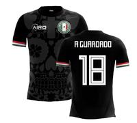 Mexico Men's 2025-2026 Third Concept Football Shirt - A. Guardado 18 in Black | Size: XL Mexico Black XL