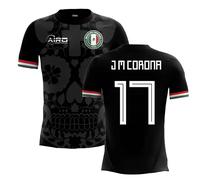 Mexico Men's 2025/2026 Third Concept Football Shirt - J. M. Corona 17 in Black | Size: Medium Mexico Black M