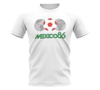 Mexico Men's Mens 1986 World Cup T-Shirt White Mexico White One Size
