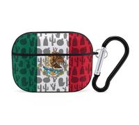 Mexico Mexican Flag Cactus Hard Shell Case Skin Accessories Cover with Hanging Loop Compatible with AirPods Pro 2