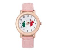 Mexico Mexican Flag Fashion Women's Watch Easy Reader Novelty Slim Quartz Casual Dress Wrist Watches