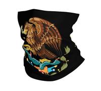 Mexico Mexican Mex National Emblem Men Women Face Protection Uv Protection Tube Scarf Durable Balaclava For Yoga Skiing Sports